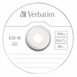 Диск CD-R Verbatim 700Mb 52x Slim case (10шт) (43415)