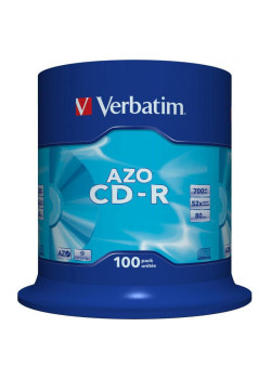 Диск CD-R Verbatim 700Mb 52x Cake Box (100шт) (43430)