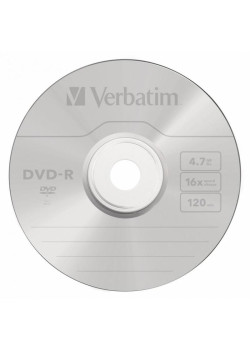 Диск DVD-R Verbatim 4.7Gb 16x Cake Box (50шт) (43548)