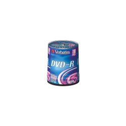 Диск DVD-R Verbatim 4.7Gb 16x Cake Box (100шт) (43549)