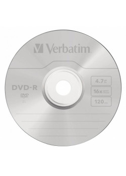 Диск DVD-R Verbatim 4.7Gb 16x bulk (10шт) (43729)