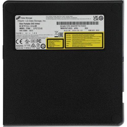 Привод DVD-RW LG GP57ES40 серебристый USB внешний oem