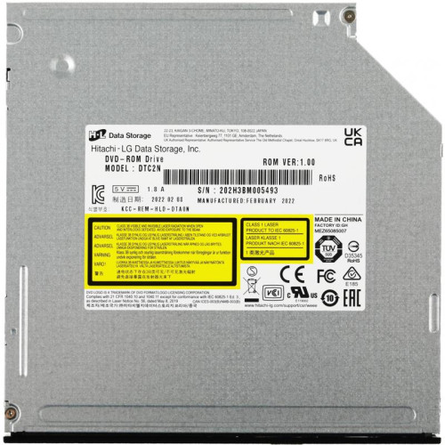 Оптический привод LG DVD-ROM DTC2N черный SATA slim внутренний oem [DTC2N]