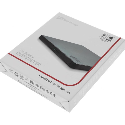 Привод DVD-RW LG GP57ES40 серебристый USB внешний oem