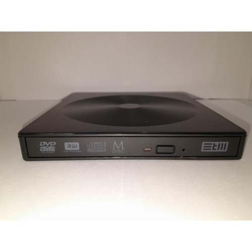 Внешний оптический DVD привод/ DVD-RW ext. Black Slim Ret USB3.0+TYPE-C
