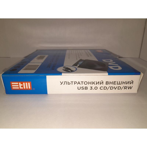 Внешний оптический DVD привод/ DVD-RW ext. Black Slim Ret USB3.0+TYPE-C