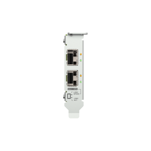 Сетевая карта/ QNAP QXG-25G2SF-E810 Dual Port 25Gbps/10Gbps SFP28 PCIe Gen4 x8 Сетевая карта/ QNAP QXG-25G2SF-E810 Dual Port 25Gbps/10Gbps SFP28 PCIe Gen4 x8