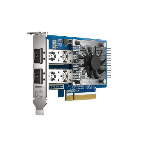 Сетевая карта/ QNAP QXG-25G2SF-CX6 Dual Port 25 GbE SFP28 PCIe Gen4 x8 NIC Сетевая карта/ QNAP QXG-25G2SF-CX6 Dual Port 25 GbE SFP28 PCIe Gen4 x8 NIC