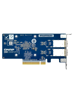 Сетевая карта/ QNAP QXG-10G2SF-X710 LAN Expansion Card, PCIe Gen3 x8, 2 x SFP+ ports (10Gbps/1Gbps)