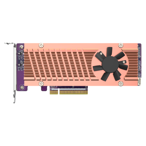 Плата расширения/ QNAP QM2-2P-384A 2 x M.2 22110 or 2280 PCIe (Gen3 x8) NVMe SSD slots. Low-profile flat and Full-height brackets included. Плата расширения/ QNAP QM2-2P-384A 2 x M.2 22110 or 2280 PCIe (Gen3 x8) NVMe SSD slots. Low-profile flat and Full-height brackets included.