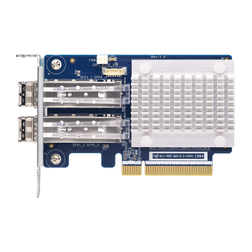 Сетевая карта/ QNAP QXP-32G2FC Dual-port Fiber Channel adapter, 2 x 32 Gb / s SFP +, PCIe Gen3 x8. For QTS OS ONLY Сетевая карта/ QNAP QXP-32G2FC Dual-port Fiber Channel adapter, 2 x 32 Gb / s SFP +, PCIe Gen3 x8. For QTS OS ONLY