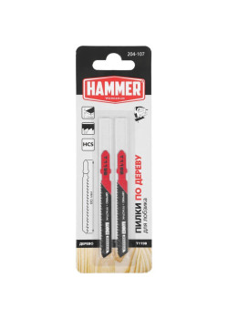 Набор пилок по дереву Hammer Flex JG WD-PL T119B 2пред. (лобзики)
