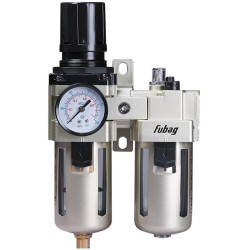 Блок подготовки для пневмоинструмента Fubag FRL 3000 серебристый