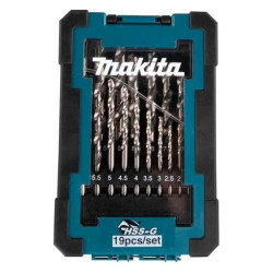 Набор сверл Makita D-78352 по металлу (19пред.) для шуруповертов/дрелей