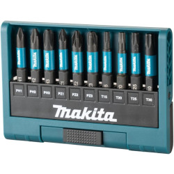 Набор бит Makita Impact Black (E-12011) по каф/керамогр/стек (10пред.) для шуруповертов