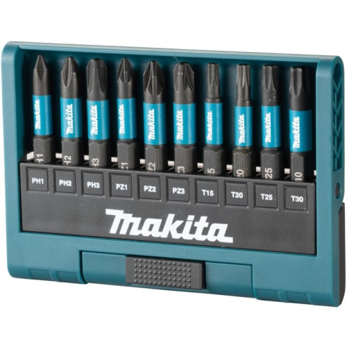 Набор бит Makita Impact Black (E-12011) по каф/керамогр/стек (10пред.) для шуруповертов