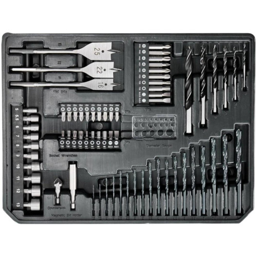Набор оснастки Makita Makpac E-24907 (E-24907) (70пред.) для шуруповертов/дрелей