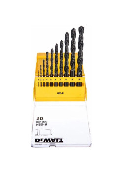 Набор сверл DeWalt DT5911-QZ по металлу (10пред.) для шуруповертов/дрелей