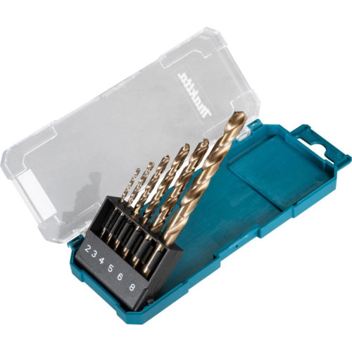 Набор сверл Makita HSS-Co (D-75758) по металлу (6пред.) для шуруповертов/дрелей Набор сверл Makita HSS-Co (D-75758) по металлу (6пред.) для шуруповертов/дрелей