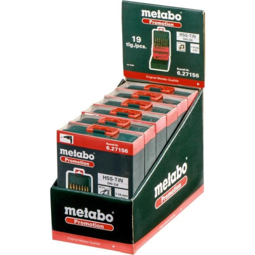 Набор сверл Metabo 627156000 по металлу (19пред.) для дрелей