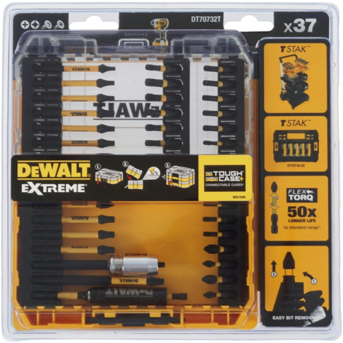 Набор бит DeWalt DT70732T (DT70732T-QZ) (37пред.) для шуруповертов