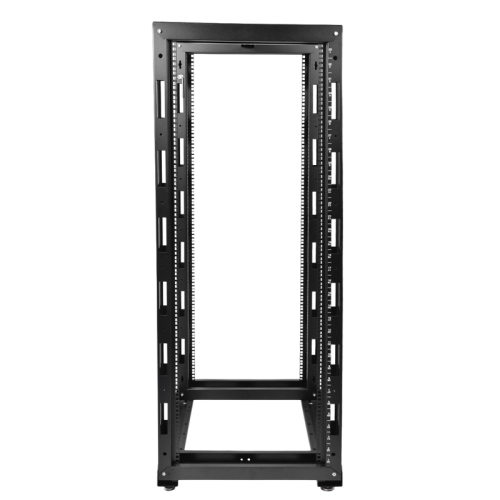 Стойка телекоммуникационная универсальная 47U двухрамная, цвет черный