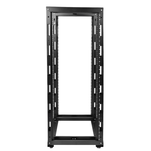 Стойка телекоммуникационная универсальная 24U двухрамная, цвет черный