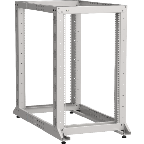 ITK LINEA F Стойка 2-рамная 52U 600х600-1000мм серая