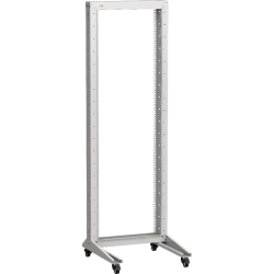 ITK LINEA F Стойка 1-рамная на рол. 42U 600х600мм серая
