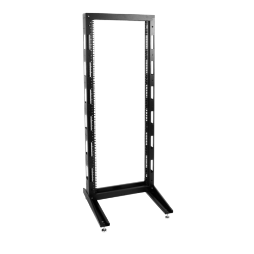 Стойка телекоммуникационная универсальная 42U однорамная, цвет черный