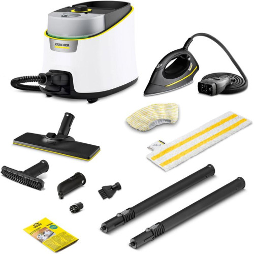 Пароочиститель напольный/ Пароочиститель напольный Karcher SC 4 Deluxe Iron EasyFix 2200Вт белый