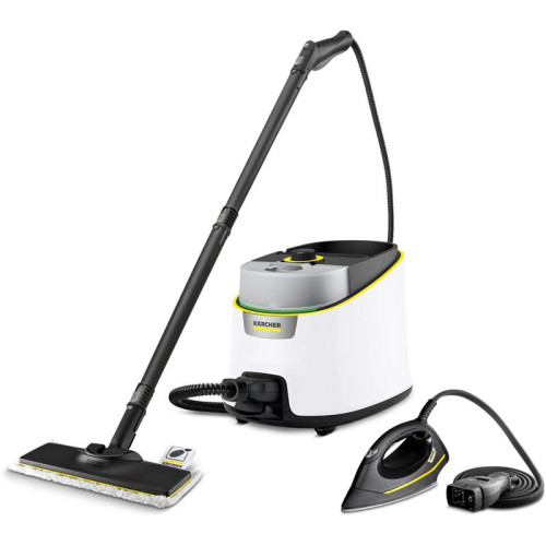 Пароочиститель напольный/ Пароочиститель напольный Karcher SC 4 Deluxe Iron EasyFix 2200Вт белый