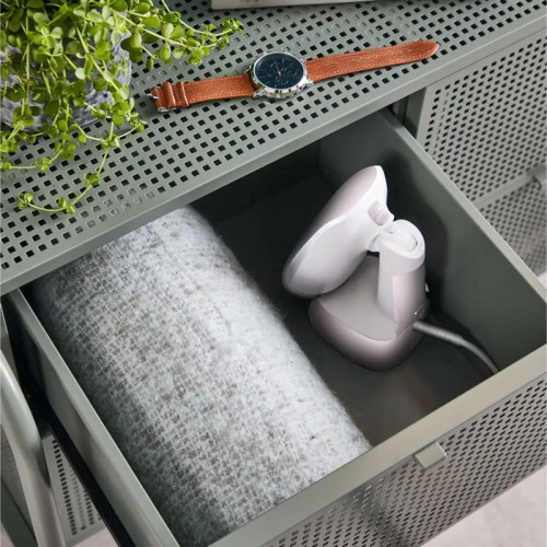 Ручной отпариватель Tefal/ Ручной отпариватель Tefal DT3050E1 Ручной отпариватель Tefal, мощность 1300 Вт, подача пара 20 г/мин, резервуар для воды 120 мл, электронное управление, вертикальное отпаривание, цвет белый/розовый