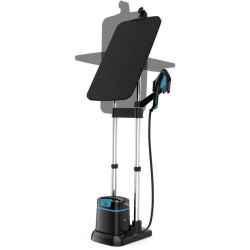 Отпариватель напольный/ Отпариватель напольный Tefal Ixeo+ QT1511E0 2980Вт черный/голубой