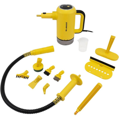 Пароочиститель ручной/ Пароочиститель ручной Polaris PSC 1712C 1700Вт черный/желтый