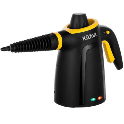 Пароочиститель ручной/ Пароочиститель ручной Kitfort КТ-9170-3 1050Вт черный/желтый