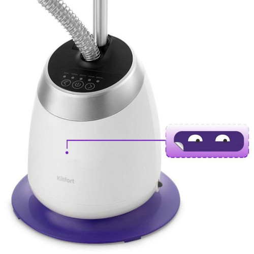 Отпариватель напольный/ Отпариватель напольный Kitfort КТ-990 1580Вт белый/синий