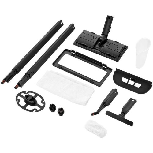 Пароочиститель напольный/ Пароочиститель напольный Kitfort КТ-9188 2000Вт бежевый/черный