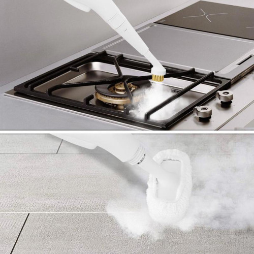 Пароочиститель ручной/ Пароочиститель ручной Kitfort КТ-9109-2 1000Вт белый/салатовый