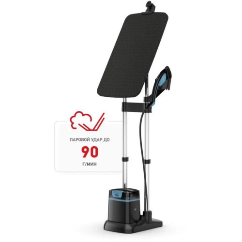 Отпариватель напольный/ Отпариватель напольный Tefal Ixeo+ QT1511E0 2980Вт черный/голубой