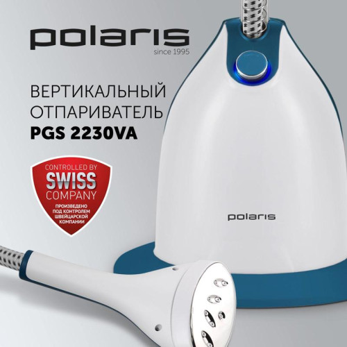 Отпариватель напольный/ Отпариватель напольный Polaris PGS 2230VA 2200Вт синий/белый