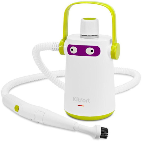 Пароочиститель ручной/ Пароочиститель ручной Kitfort КТ-9109-2 1000Вт белый/салатовый