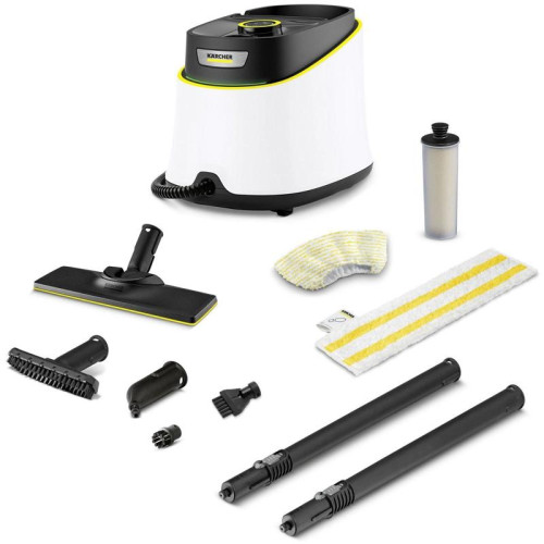 Пароочиститель напольный/ Пароочиститель напольный Karcher EasyFix SC 3 Deluxe 1900Вт белый Пароочиститель напольный/ Пароочиститель напольный Karcher EasyFix SC 3 Deluxe 1900Вт белый