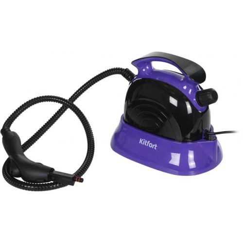 Пароочиститель напольный/ Пароочиститель напольный Kitfort КТ-9102-1 1500Вт черный/фиолетовый