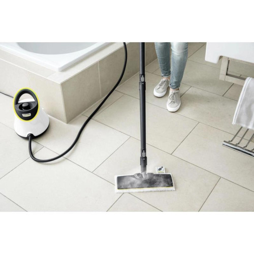 Пароочиститель напольный/ Пароочиститель напольный Karcher EasyFix SC 2 Deluxe 1500Вт белый/желтый