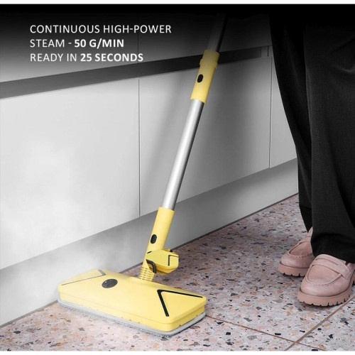 Пароочиститель напольный/ Пароочиститель напольный Polaris PSC 1701C 1700Вт желтый/черный