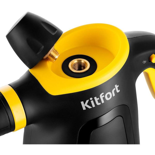 Пароочиститель ручной/ Пароочиститель ручной Kitfort КТ-9170-3 1050Вт черный/желтый