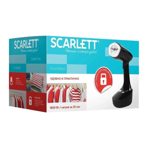 Отпариватель ручной/ Отпариватель ручной Scarlett SC-GS135S22 1600Вт черный Отпариватель ручной/ Отпариватель ручной Scarlett SC-GS135S22 1600Вт черный