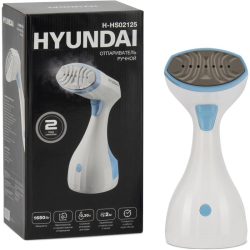 Отпариватель ручной/ Отпариватель ручной Hyundai H-HS02125 1650Вт белый/голубой