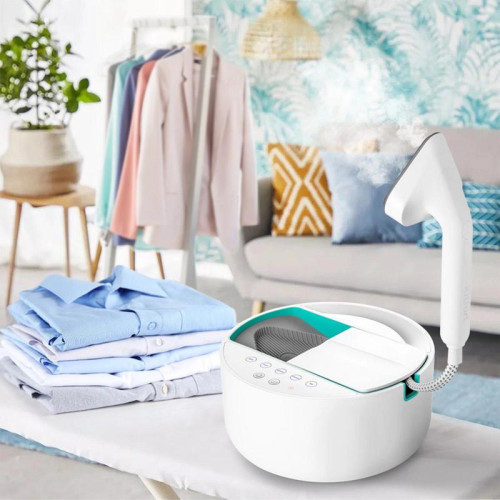 Отпариватель ручной/ Отпариватель ручной Kitfort КТ-9110-3 2180Вт белый/бирюзовый